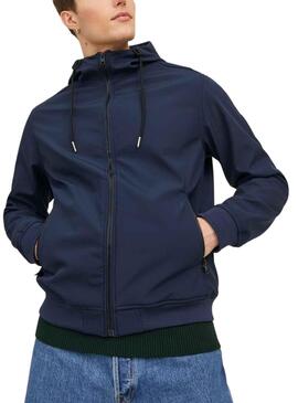 Casaca Jack & Jones Softshell Azul Marinho Homem