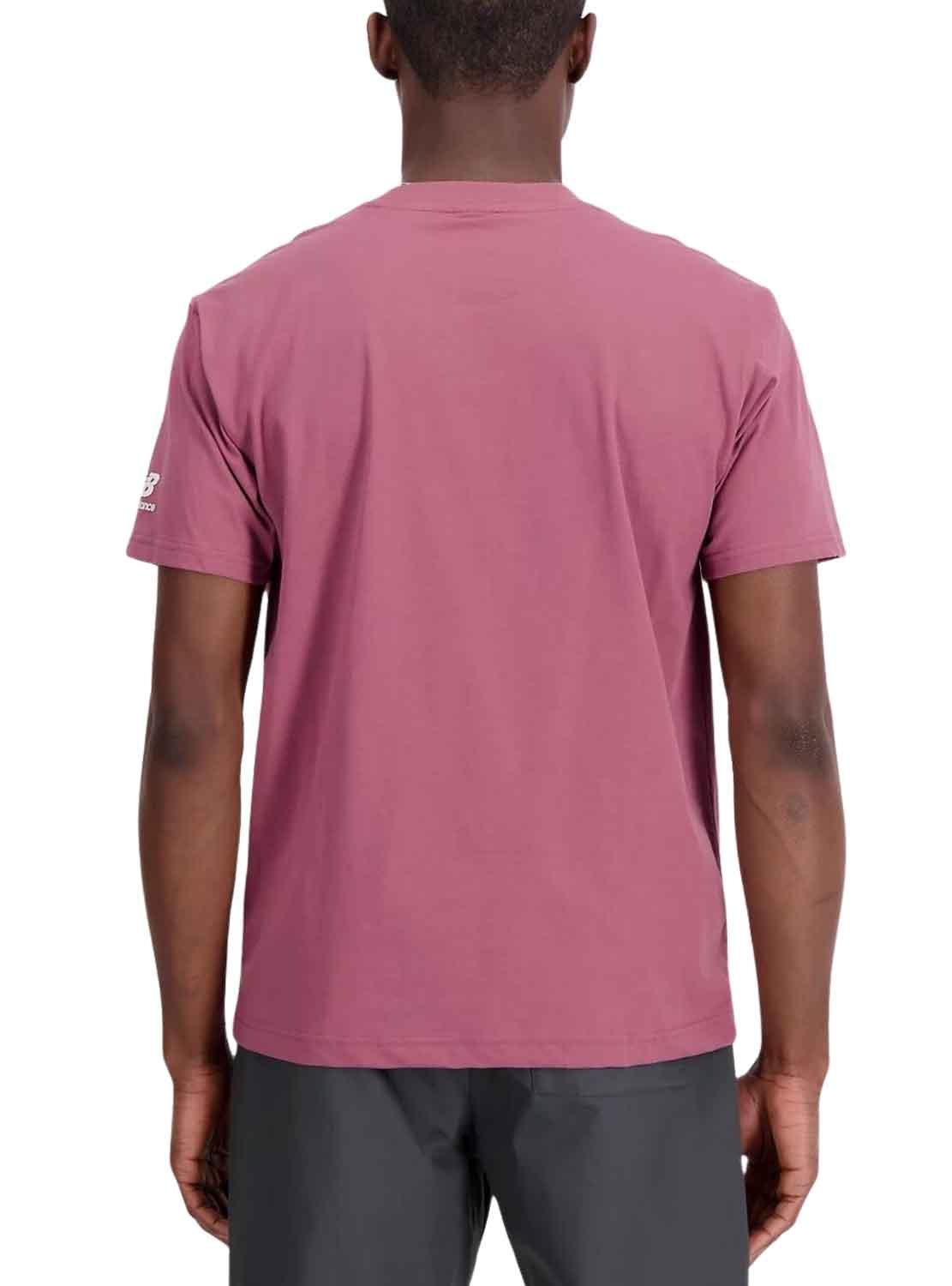 T-Shirt New Balance Essvartee Rosa para Homem