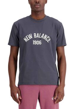 T-Shirt New Balance Essvartee Cinza para Homem