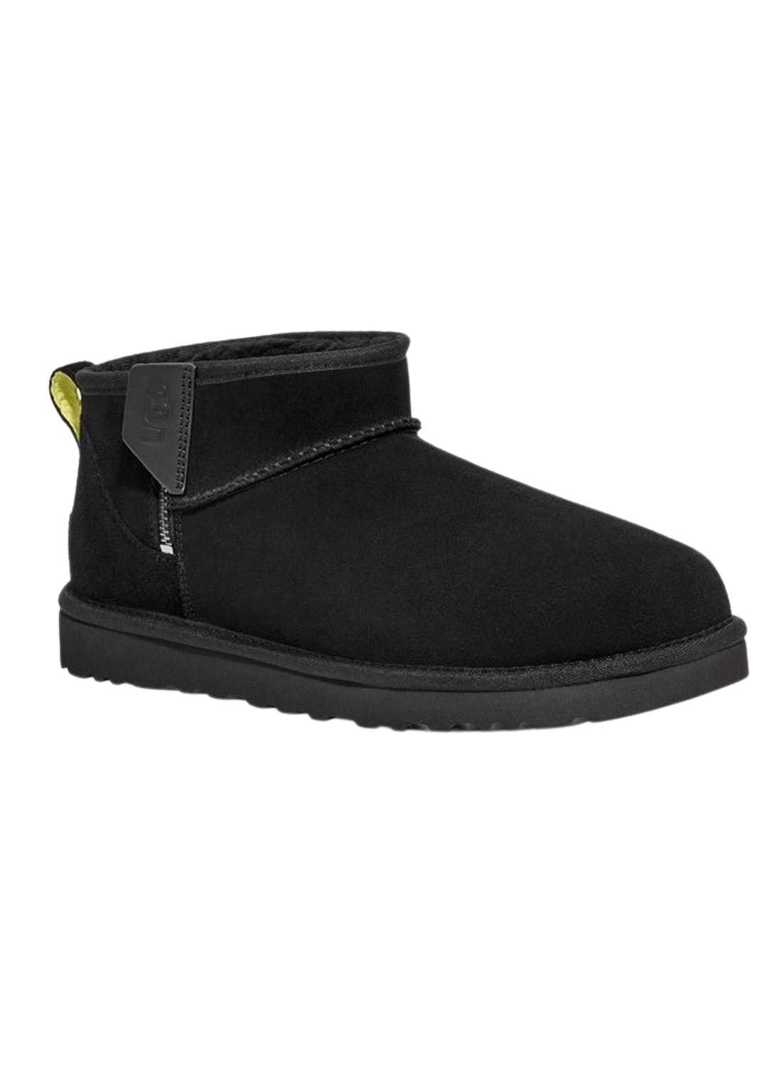 Botas UGG Classic Ultra Mini Zip Preto para Mulher