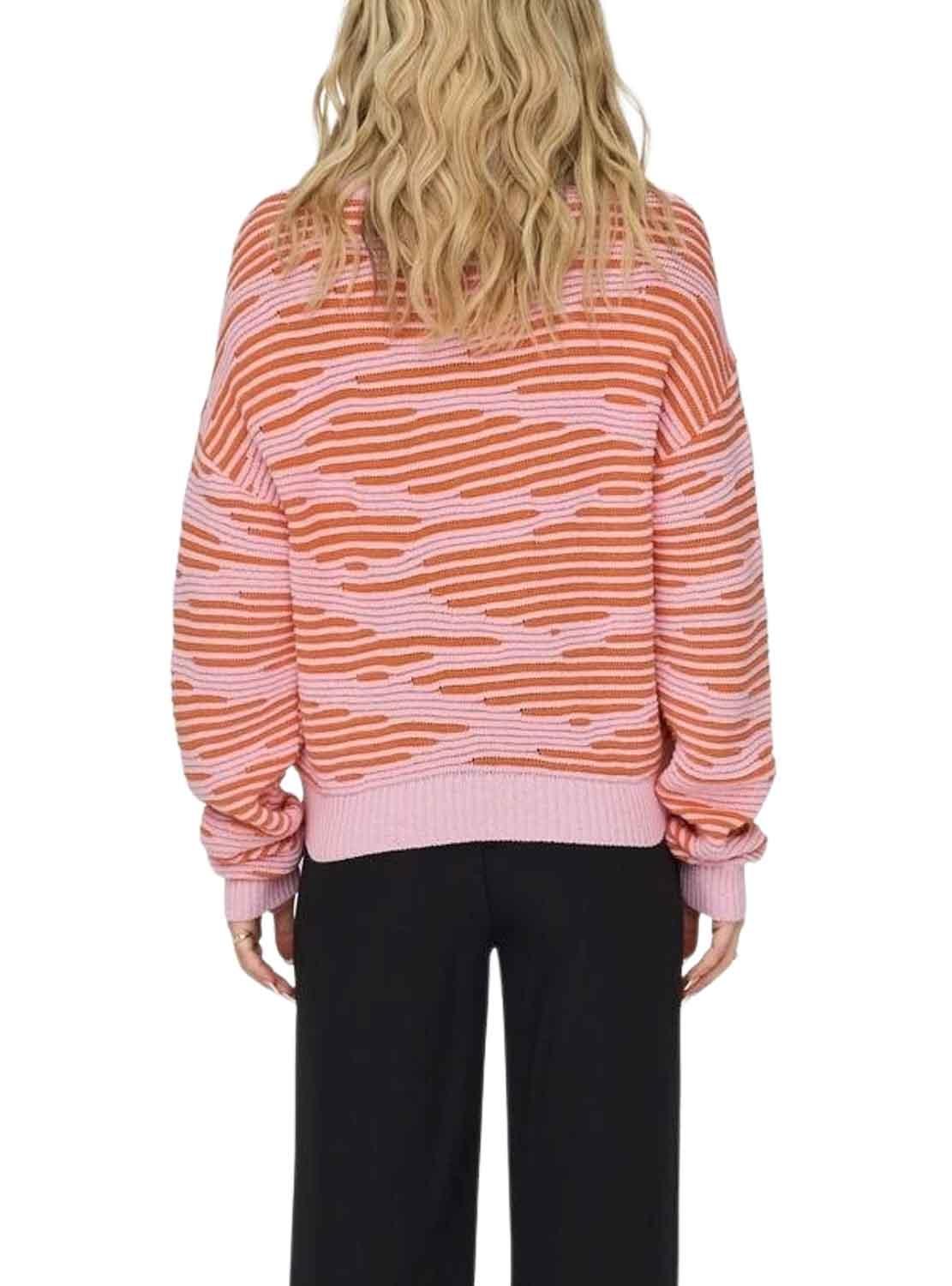 Camisola Only Emma Life Structure Rosa Laranja Mulher