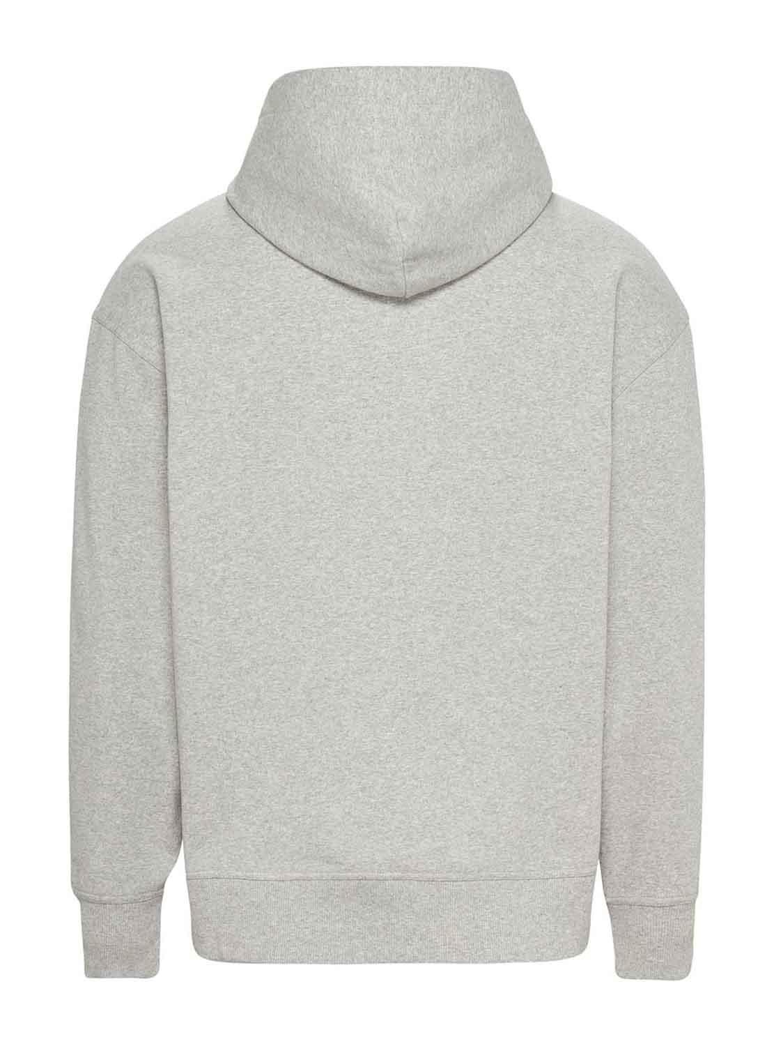 Sweat Tommy Jeans Relaxed Signature Cinza Homem