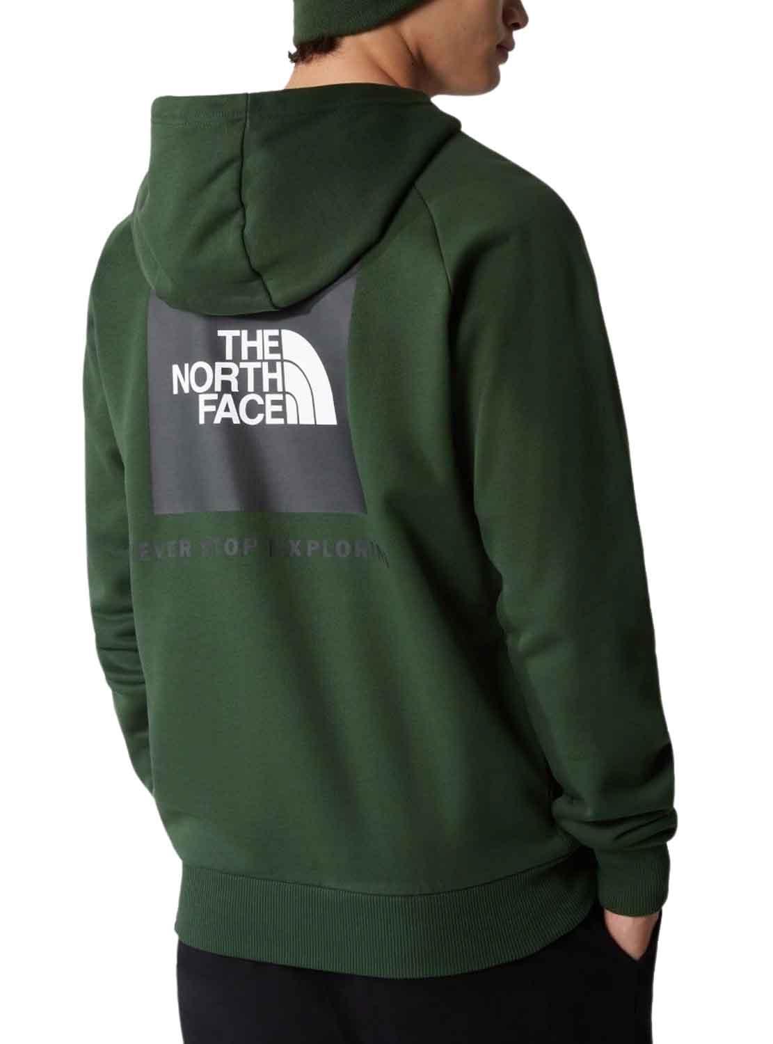 Sweat The North Face Vermelho Box Verde Homem