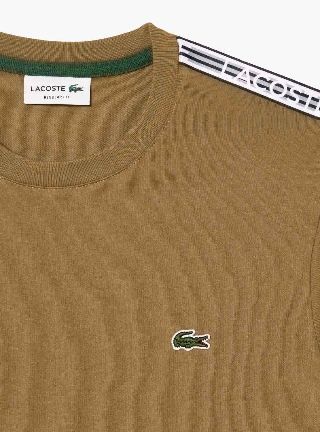 T-Shirt Lacoste Tee Shirt Marrom para Homem