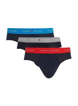 Pack 3 Cuecas Tommy Hilfiger Azul Marinho Homem