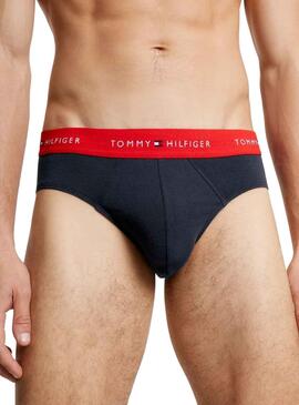 Pack 3 Cuecas Tommy Hilfiger Azul Marinho Homem