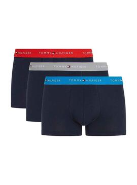 Pack 3 Boxers Tomm Hilfiger Tronco Azul Homem