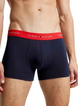 Pack 3 Boxers Tomm Hilfiger Tronco Azul Homem