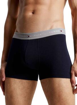 Pack 3 Boxers Tomm Hilfiger Tronco Azul Homem