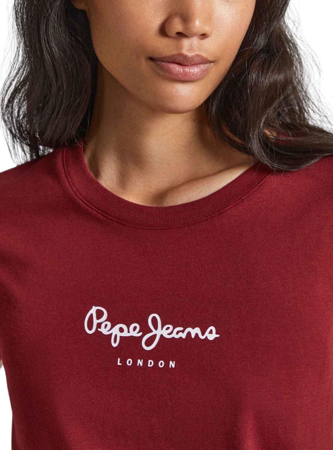 T-Shirt Pepe Jeans Wendys Vermelho para Mulher