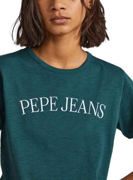 T-Shirt Pepe Jeans Vio Verde para Mulher