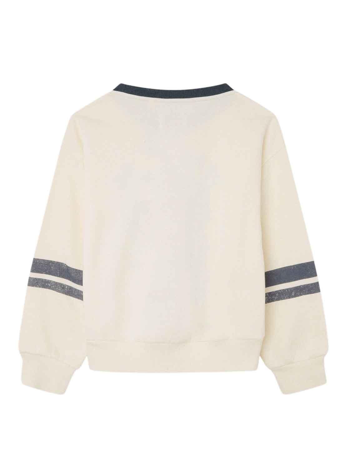 Sweat Pepe Jeans Mousse Tina Bege Menina