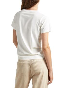 T-Shirt Pepe Jeans Clariza Branco para Mulher