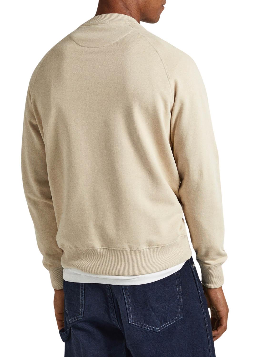 Sweat Pepe Jeans Mun Beige para Homem