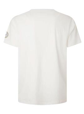 T-Shirt Pepe Jeans Wonty Branco para Homem