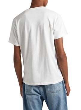 T-Shirt Pepe Jeans Kenelm Branco para Homem