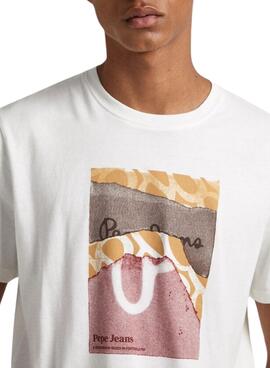 T-Shirt Pepe Jeans Kenelm Branco para Homem