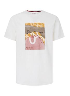 T-Shirt Pepe Jeans Kenelm Branco para Homem