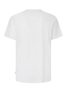 T-Shirt Pepe Jeans Kenelm Branco para Homem