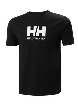 T-Shirt Helly Hansen Logo Preto para Homem