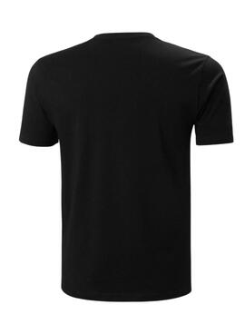 T-Shirt Helly Hansen Logo Preto para Homem