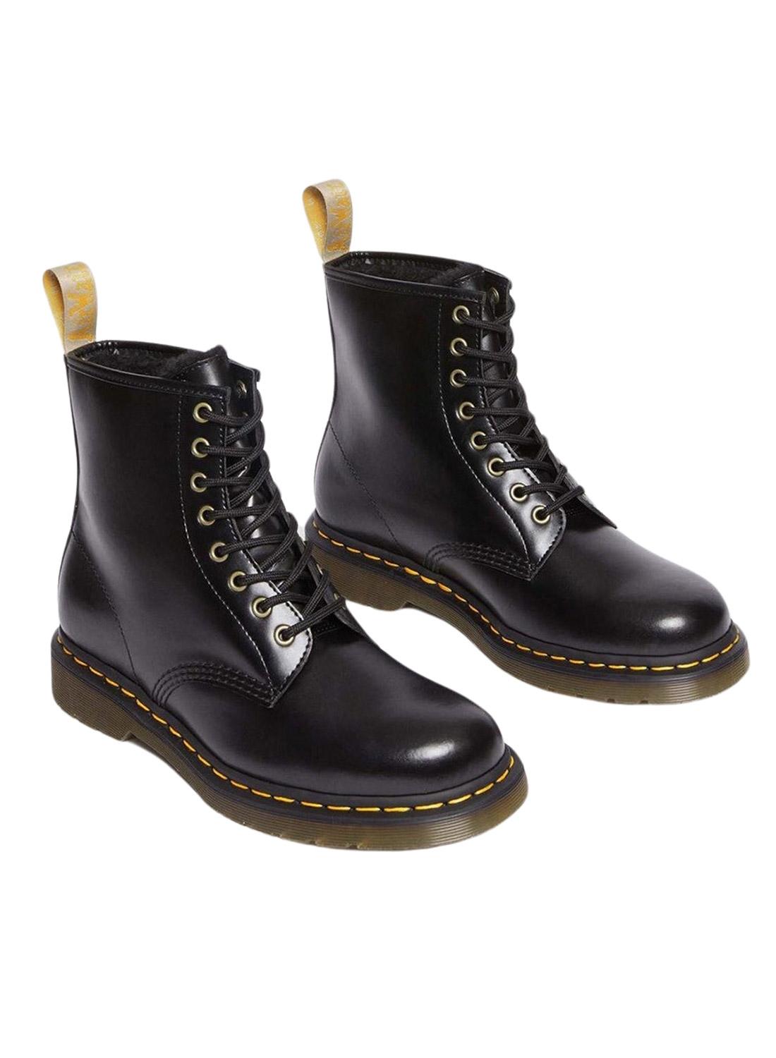 Botas Dr Martens 1460 Forro Vegano Preto Mulher