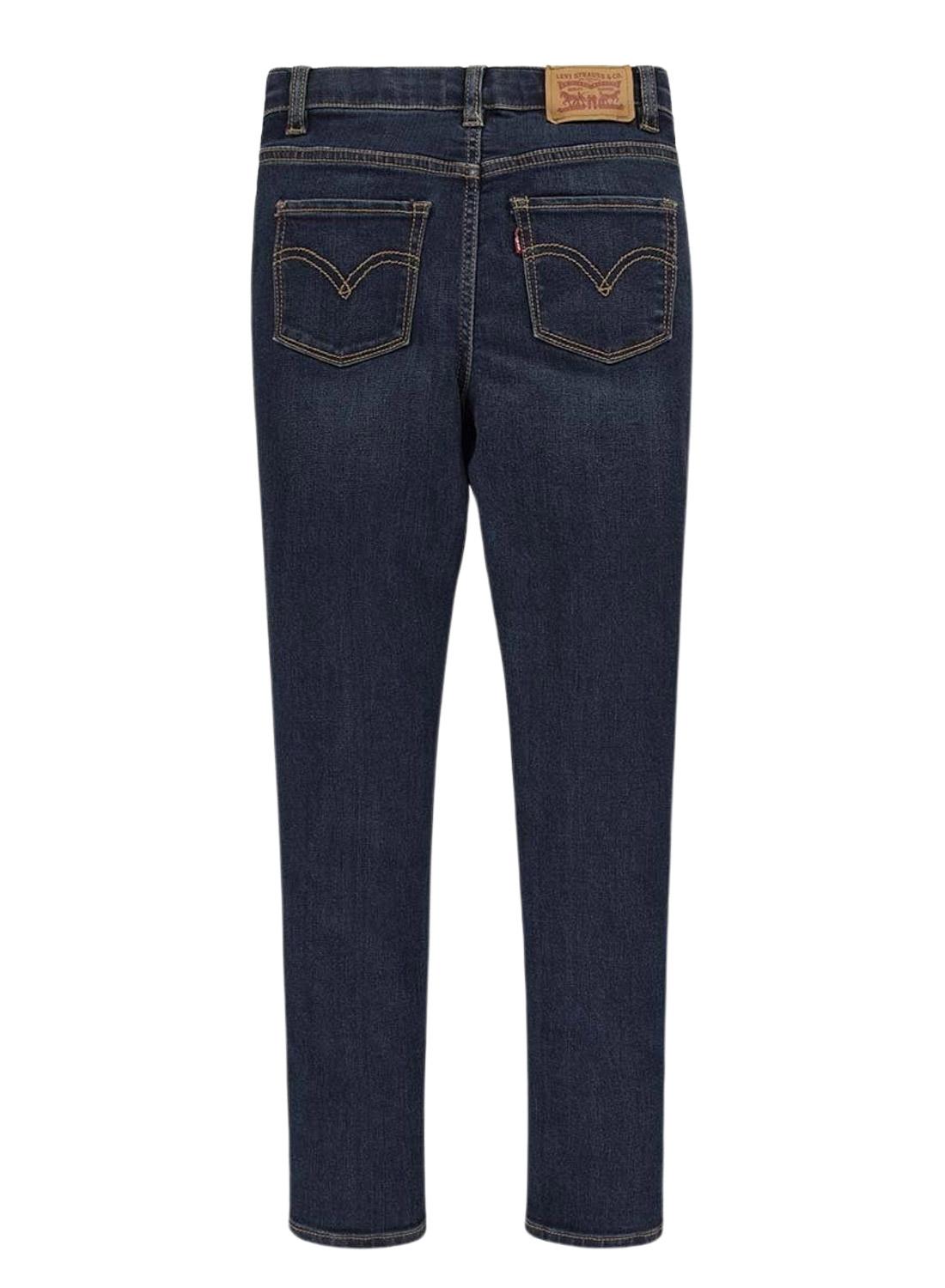 Calças Levis 720 High Rise Skinny Azul Marinho Menina