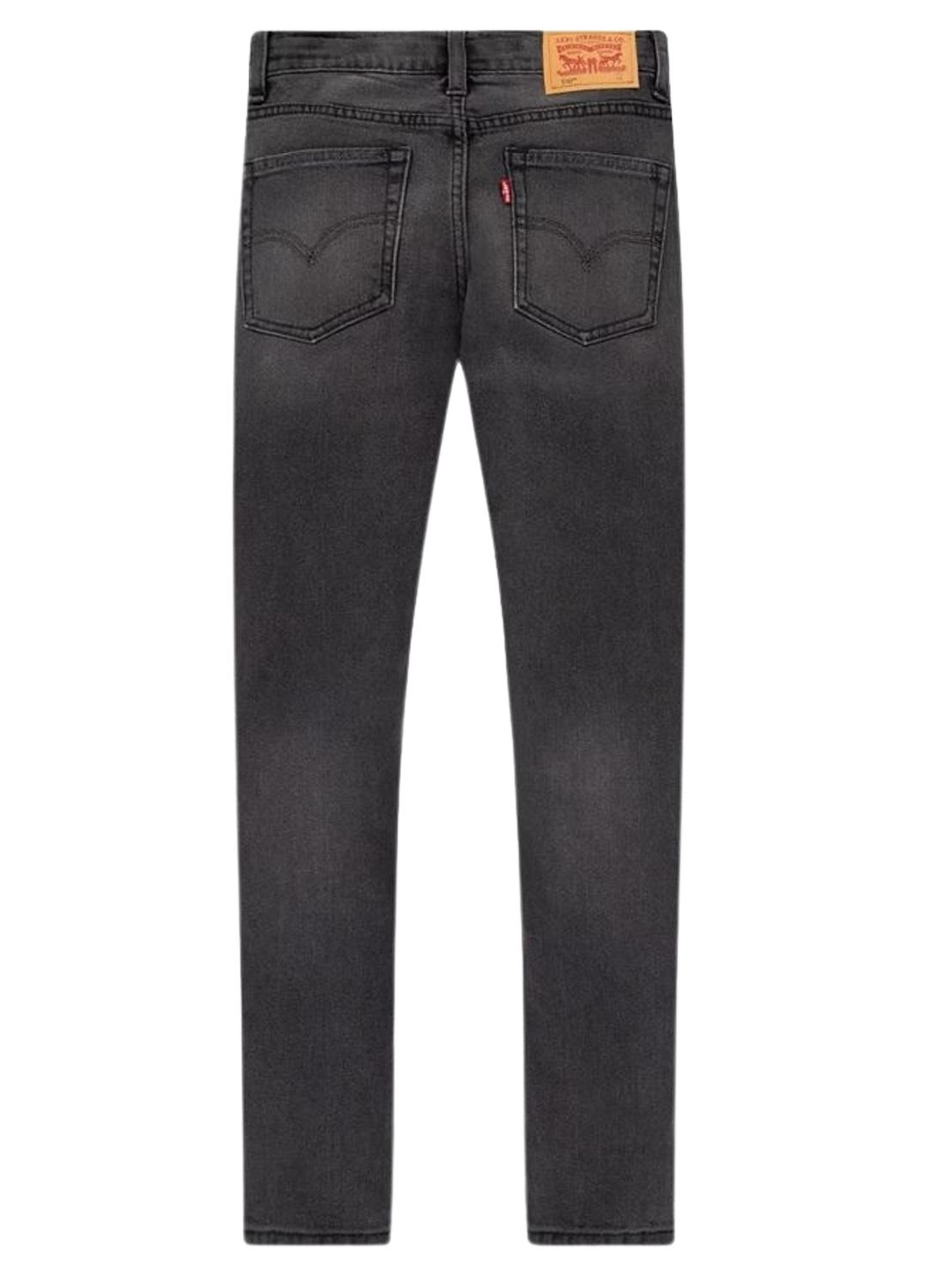 Calças Jeans Levis 510 Skinny Cinza para Menino