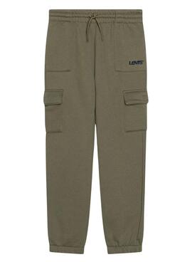 Calças Levis Utility Cargo Jogger Verde Menino
