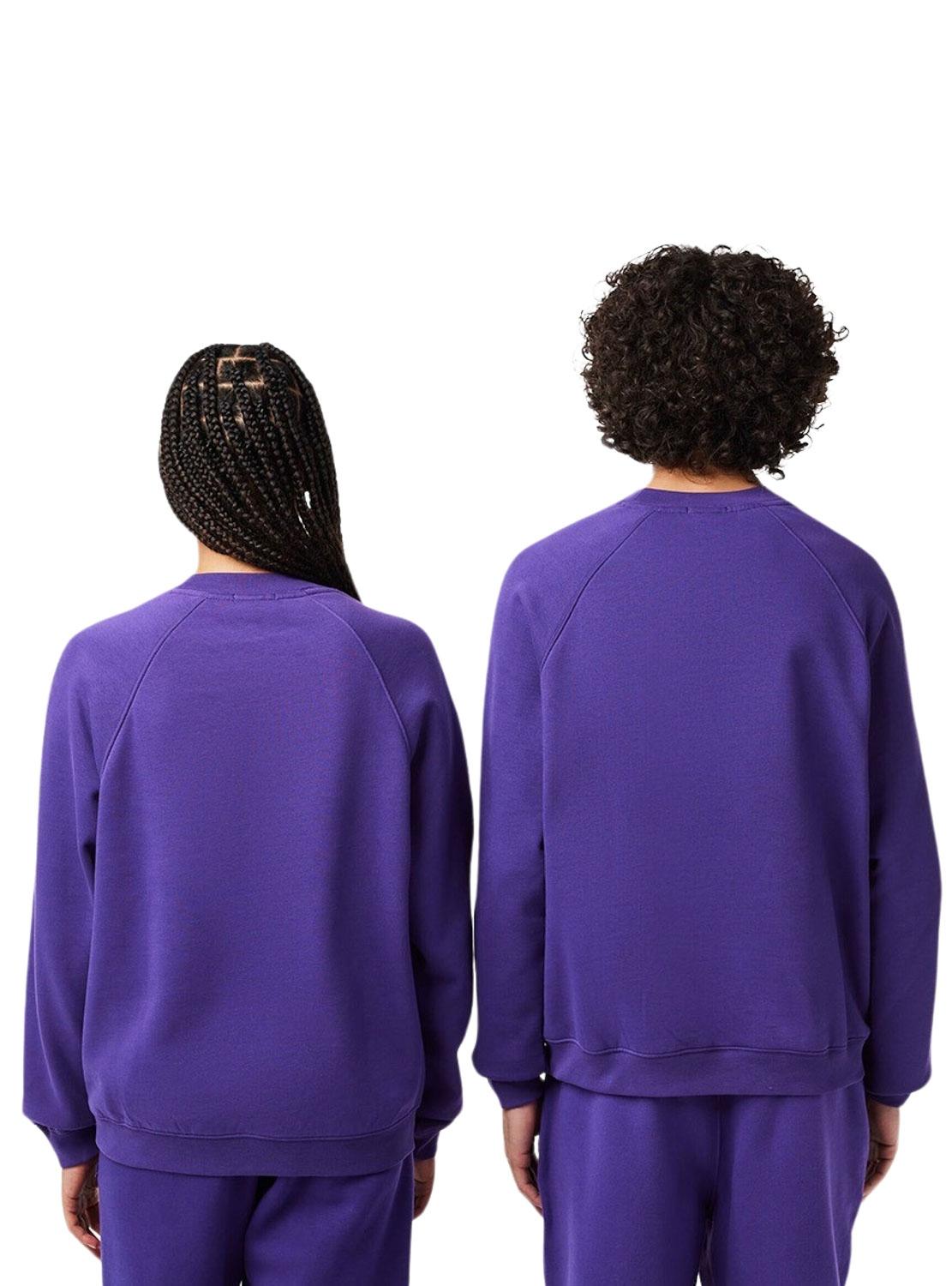 Sweat Lacoste Club Morado para Homem Mulher