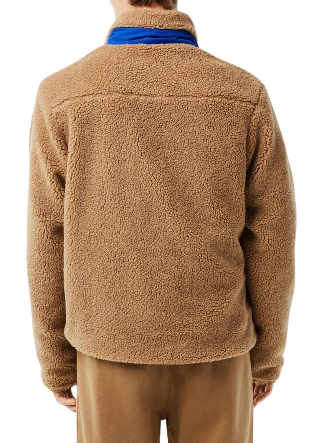 Bloco Casaca Lacoste Cor Camel para Homem