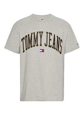 T-Shirt Tommy Jeans Gold Arch Cinza para Homem