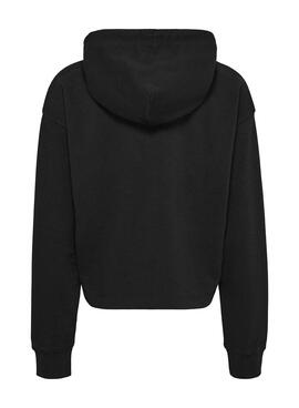 Sweat Tommy Jeans Relaxed Logo Preto para Mulher