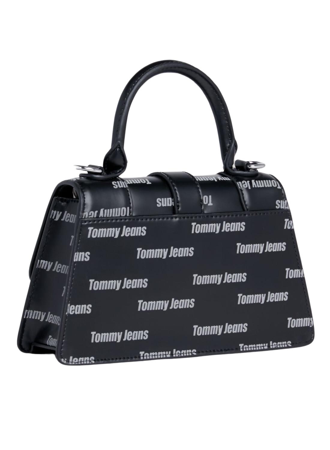 Bolsa Tommy Jeans Alimentos Print Logos Preto Mulher