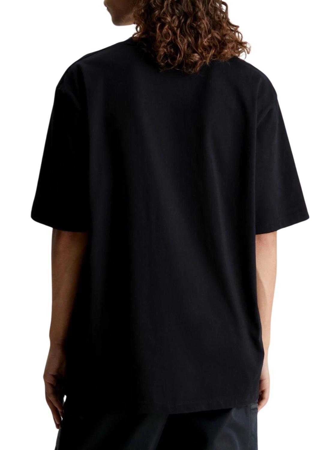 T-Shirt Calvin Klein Vertical Institutional Preto