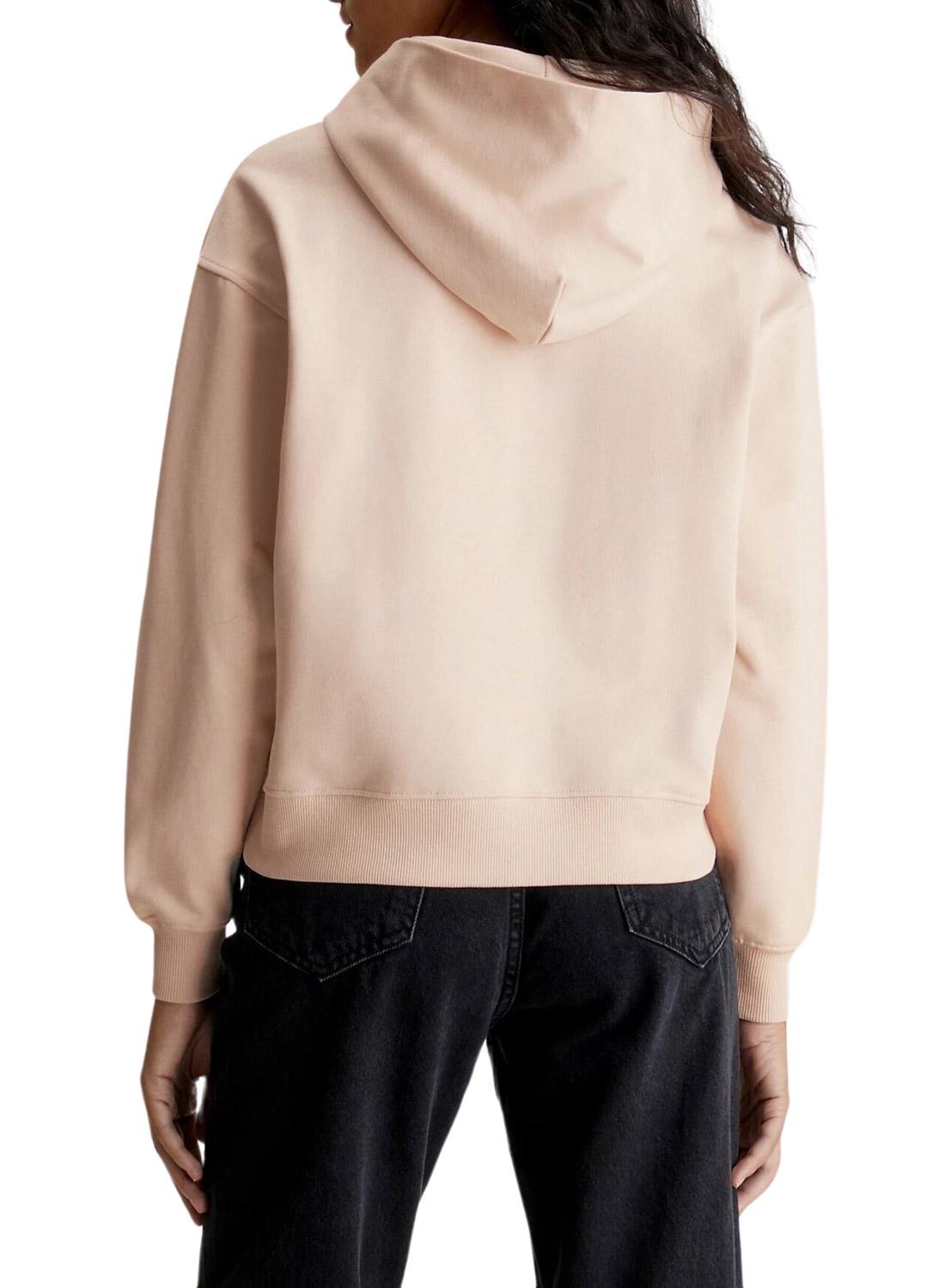 Etiqueta tecida Sweat Calvin Klein Jeans Beige