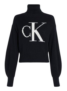 Camisola Calvin Klein Jeans Blown CK Preto Mulher