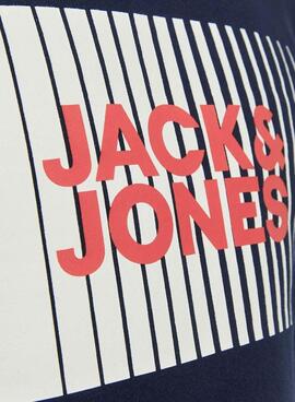 Sweat Jack & Jones Corp Logo Azul Marinho para Menino