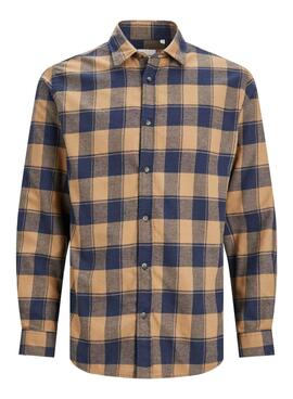 Camisa Jack & Jones Búfalo Frames Camel Homem