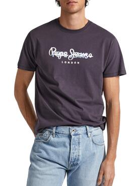 T-Shirt Pepe Jeans Keegan Preto para Homem