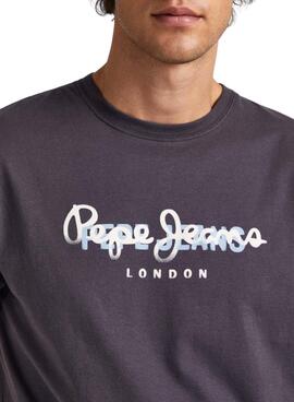 T-Shirt Pepe Jeans Keegan Preto para Homem