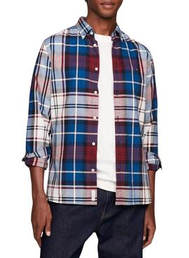 Camisa Tommy Hilfiger Oxford Tartan Multi Homem