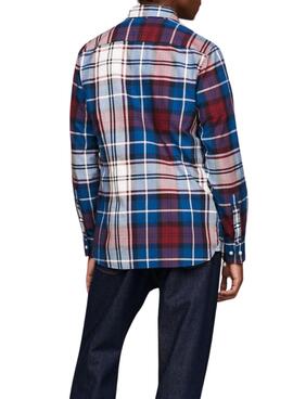 Camisa Tommy Hilfiger Oxford Tartan Multi Homem