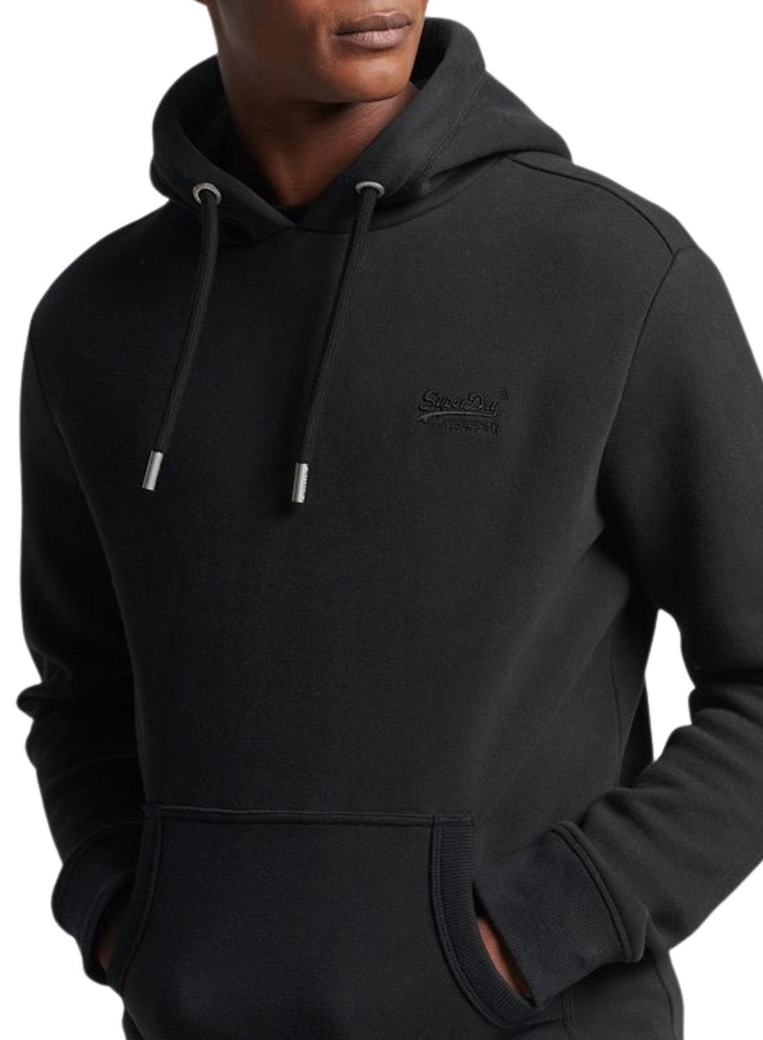 Sweat Superdry Essential Logo Preto para Homem