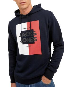 Sweat Jack & Jones Óscar Azul Marinho para Homem