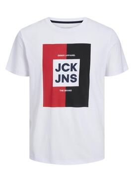 T-Shirt Jack & Jones Óscar Branco para Homem