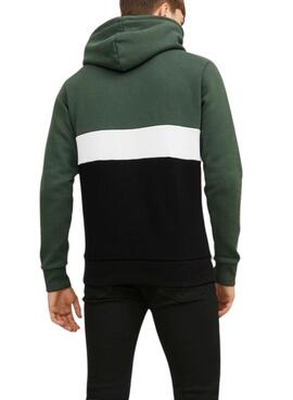 Sweat Jack & Jones Reid Block Verde Homem