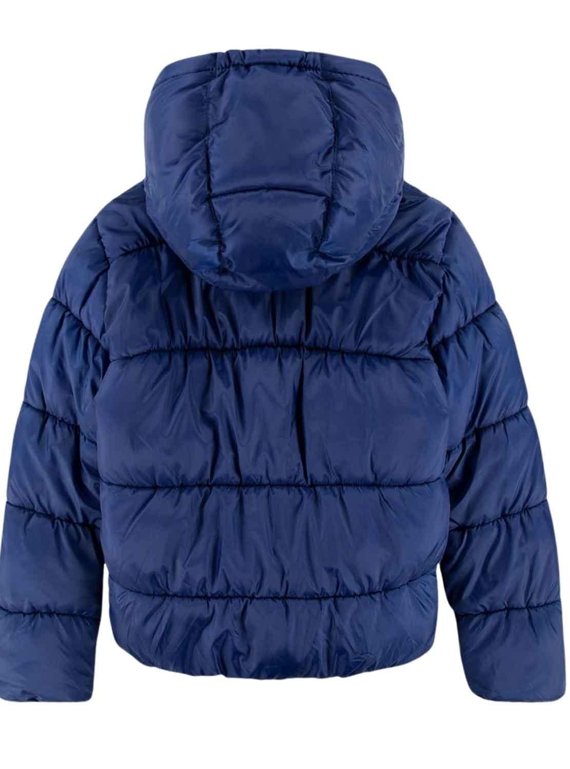 Casaca Levis Solid Boxy Puffer Azul Menina