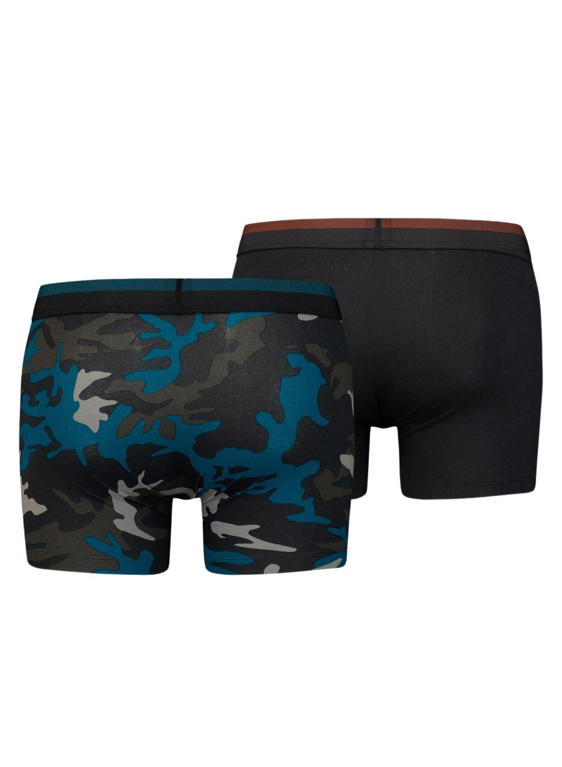 Cuecas Levis Men Camo Boxer Azul Homem