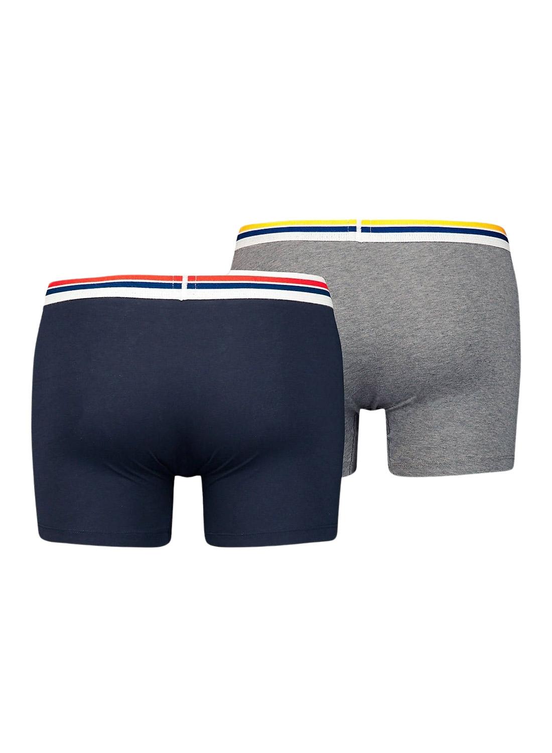 Pack 2 Cuecas Levis Placed Azul Marinho Homem